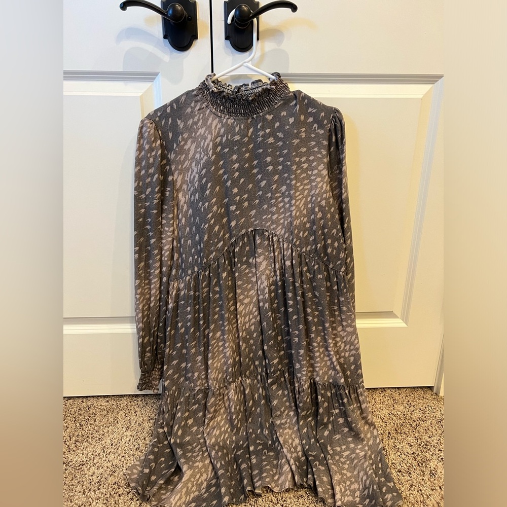 Double D Gray Axis Print Dress- new with tag